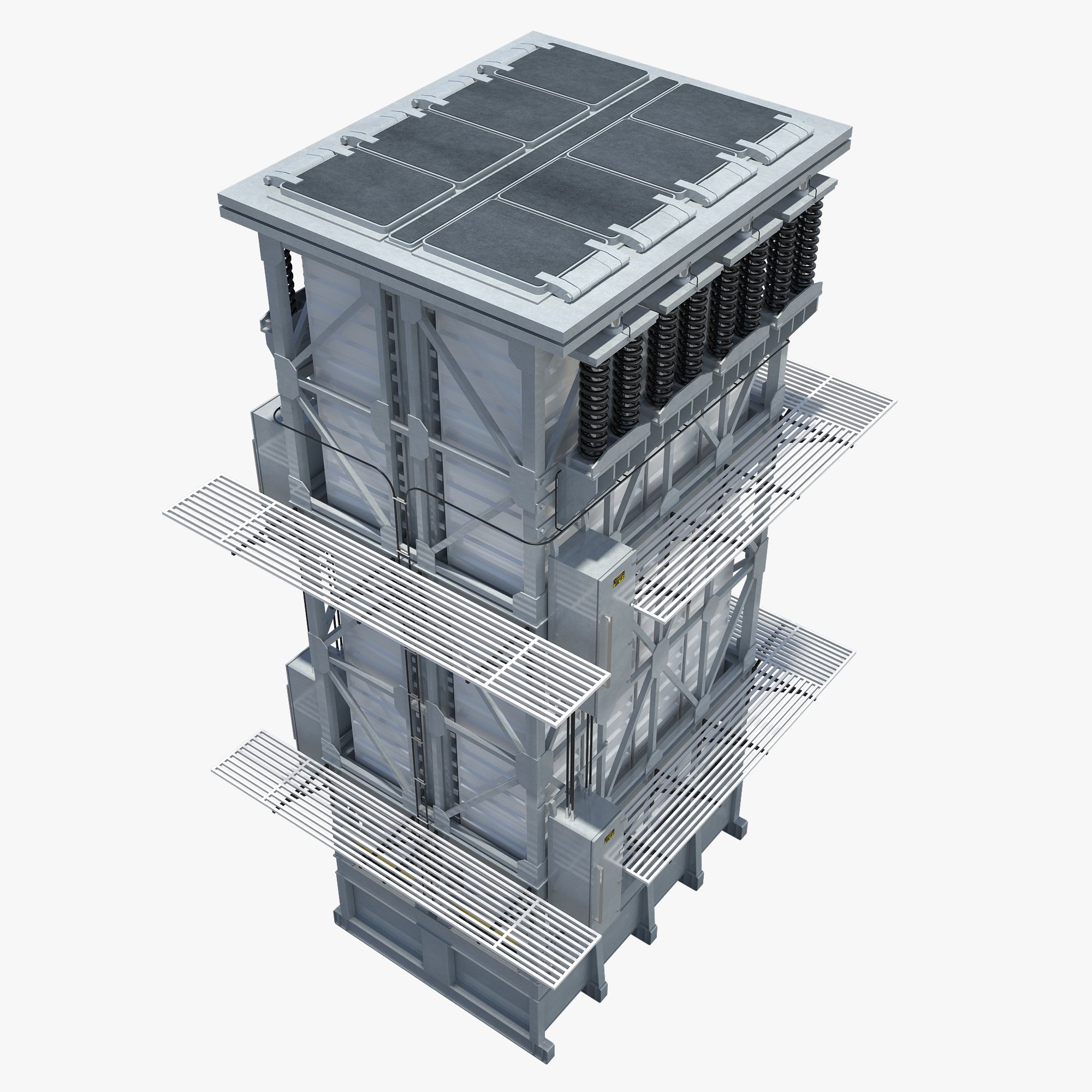 Sistema de lanzamiento vertical Mark 41 modelo 3d