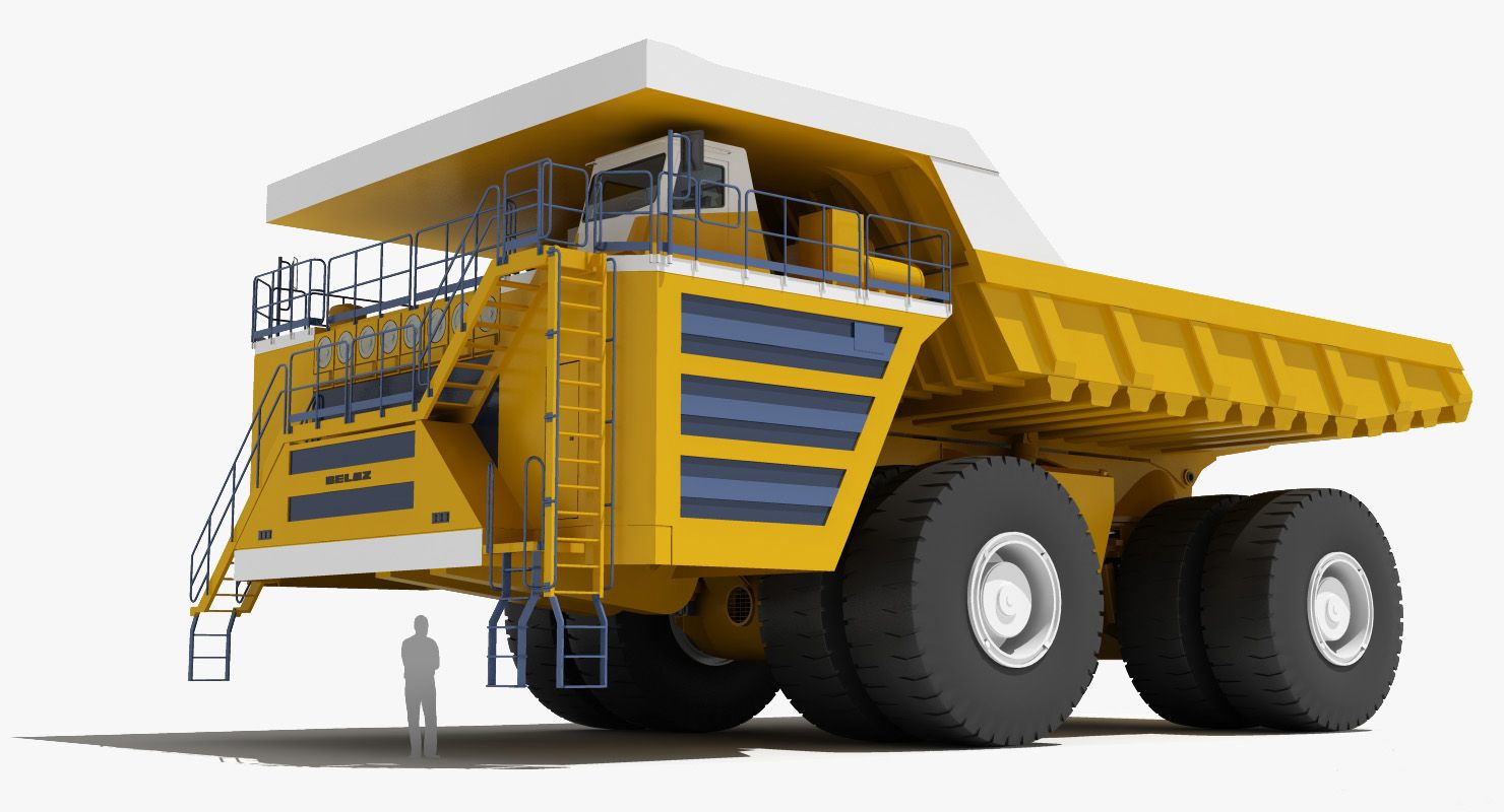 Belaz 75710 Mining Truck royalty-free 3d model - Preview no. 1