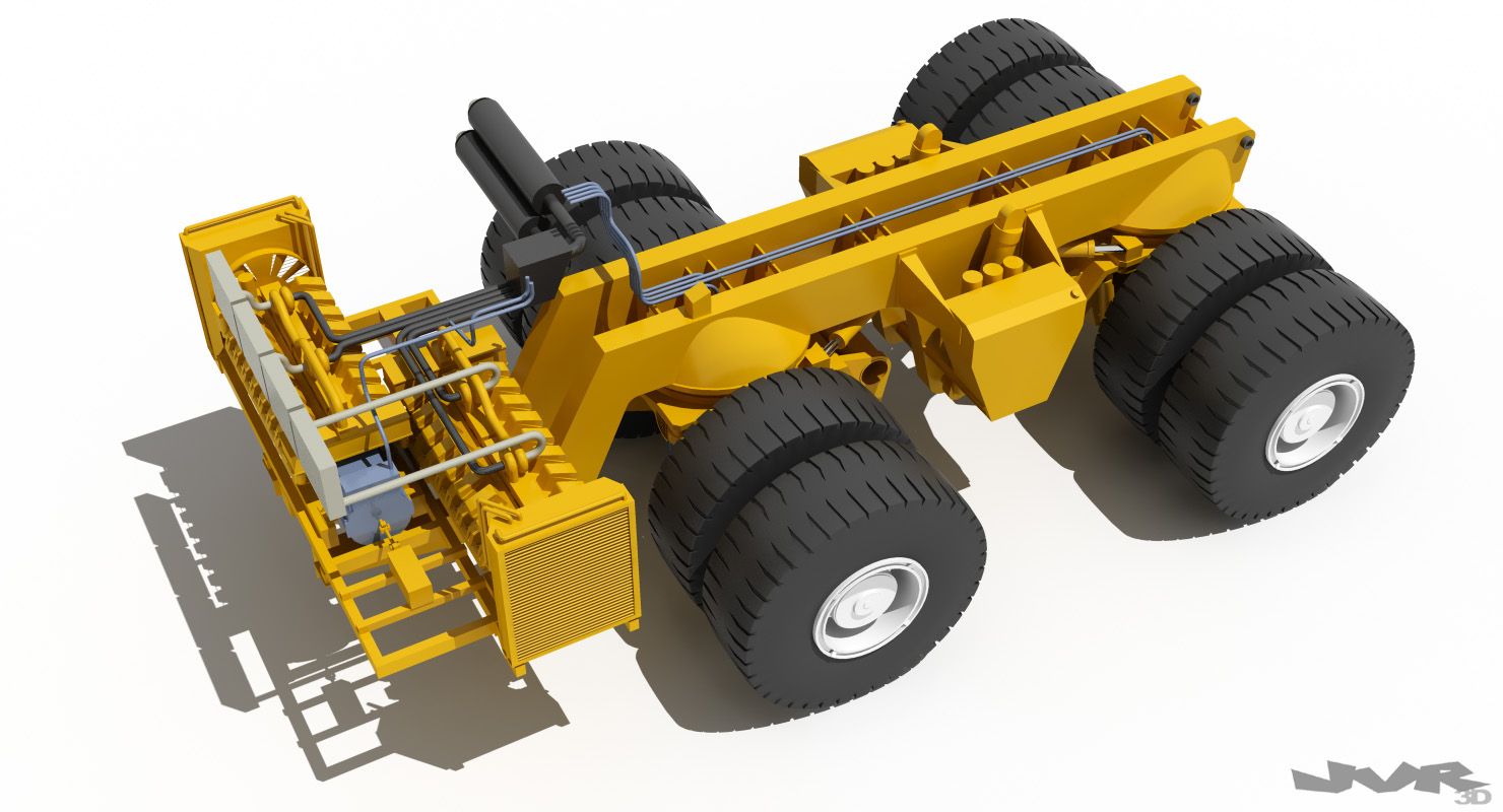 Belaz 75710 Mining Truck royalty-free 3d model - Preview no. 7