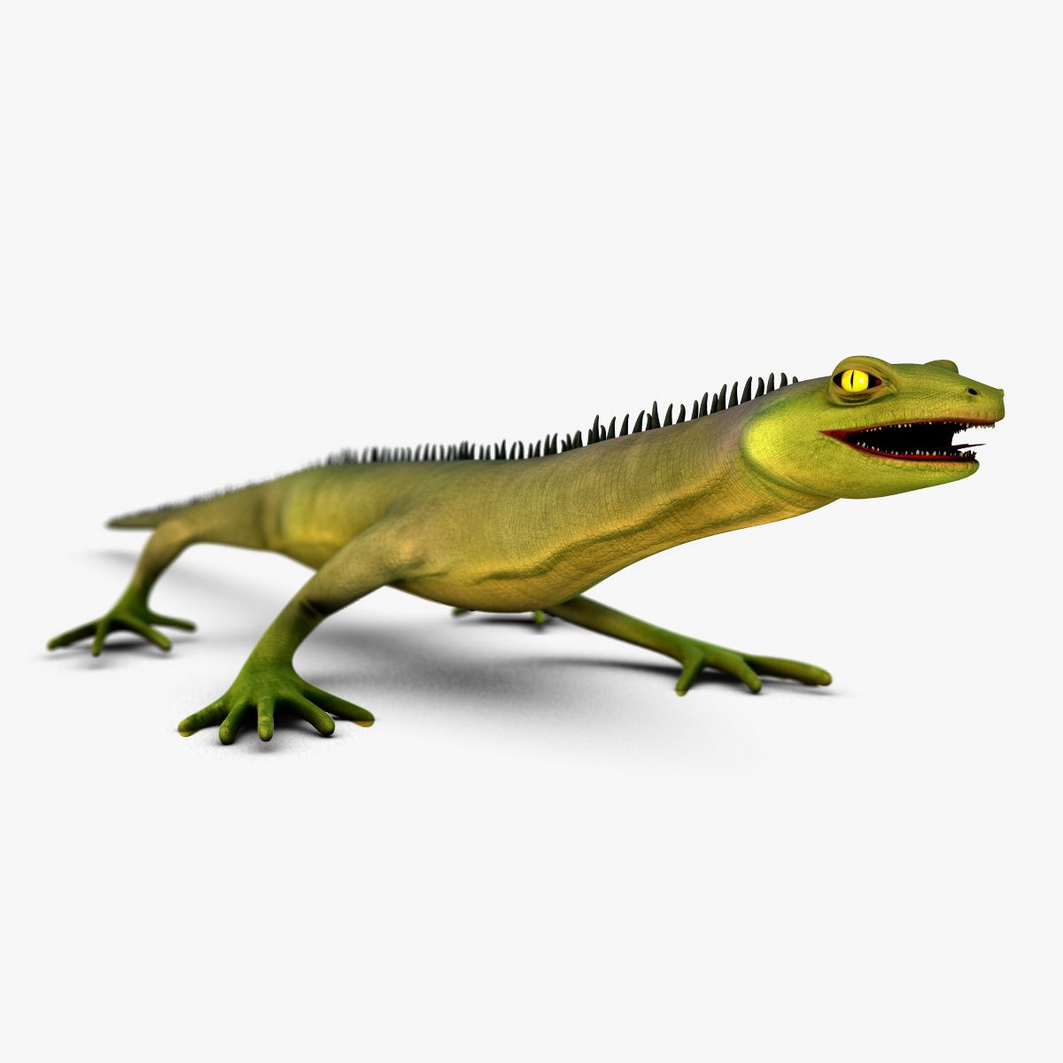 Lagarto aparejado modelo 3d