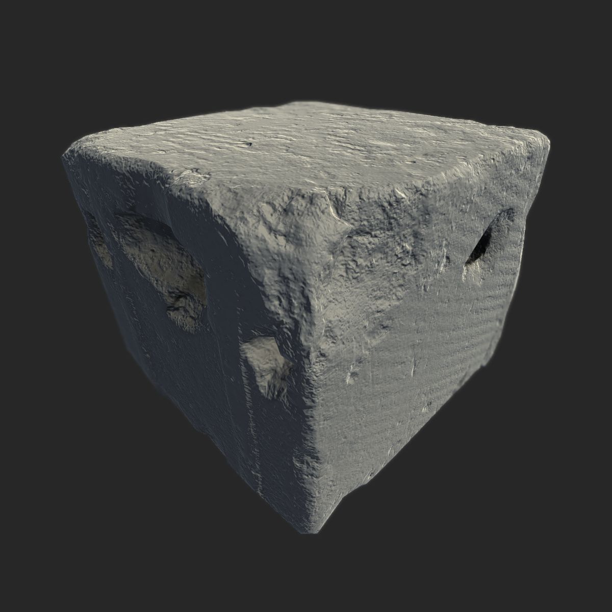 Beton blok royalty-free 3d model - Preview no. 3