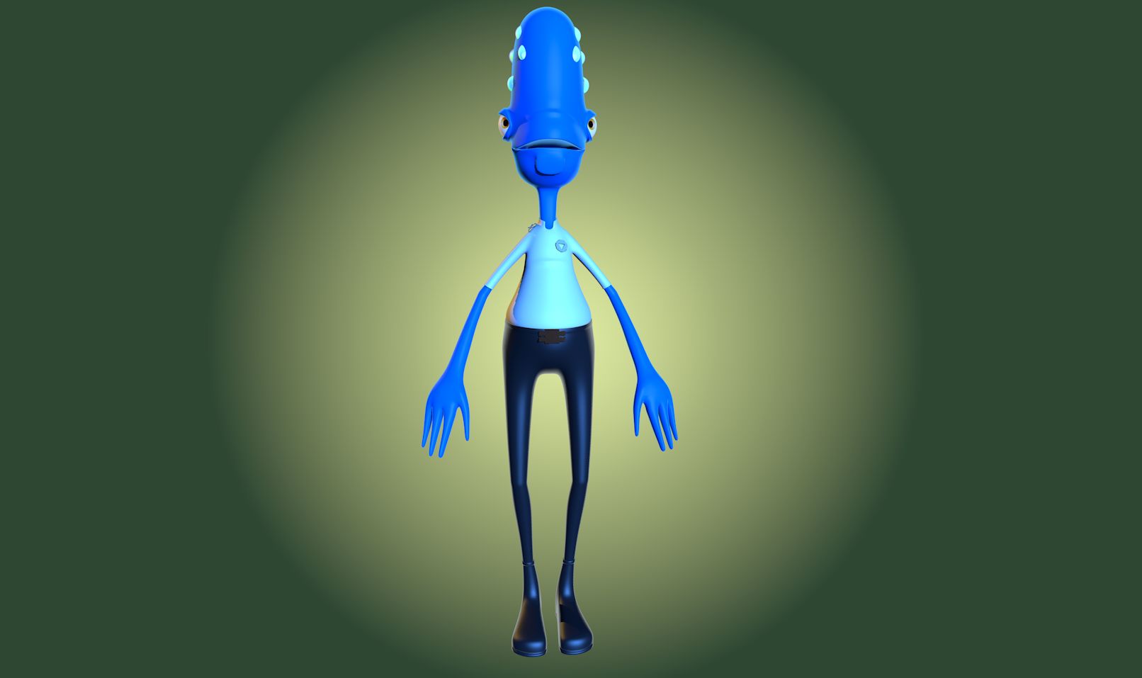 Personaggio Alieno 3d model