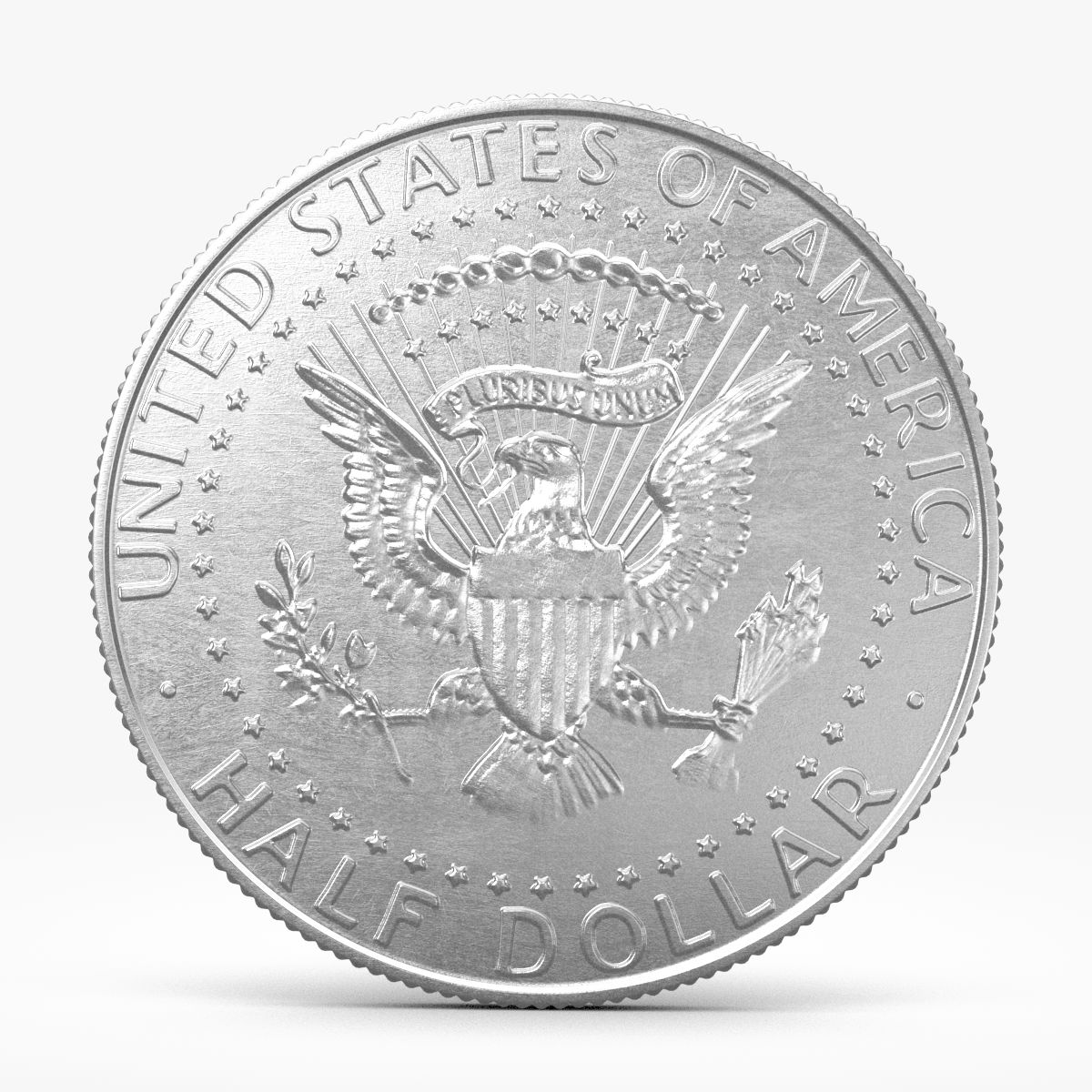 50 Cent Coin 3d model