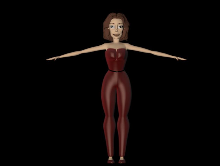 Personaggio femminile 3d model