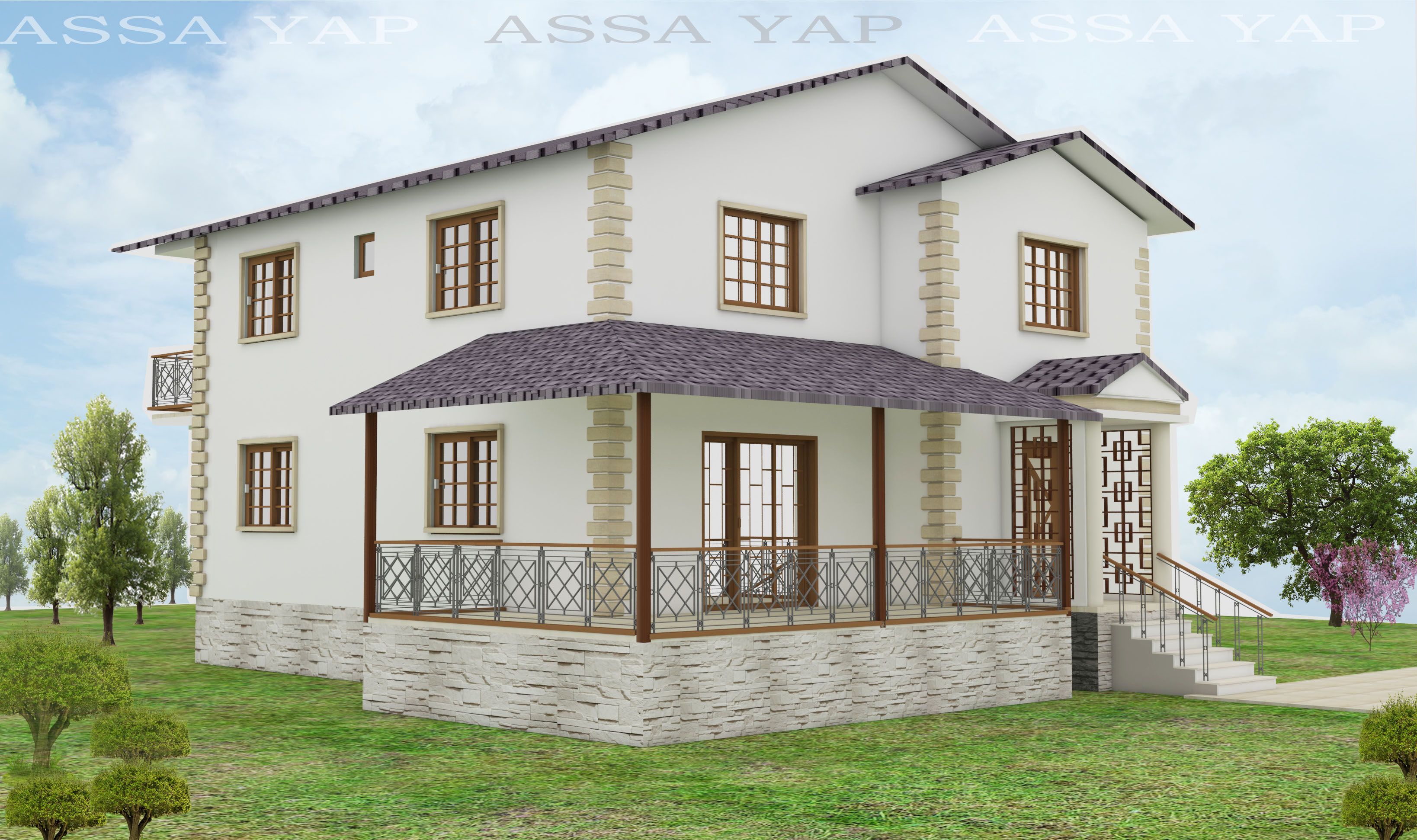 Villa 3d model