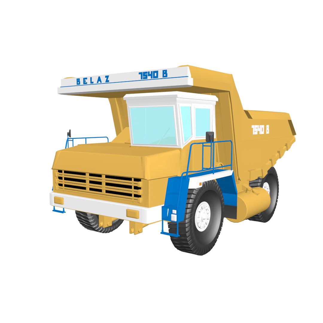 Belaz 7540 Mining Truck 3d model