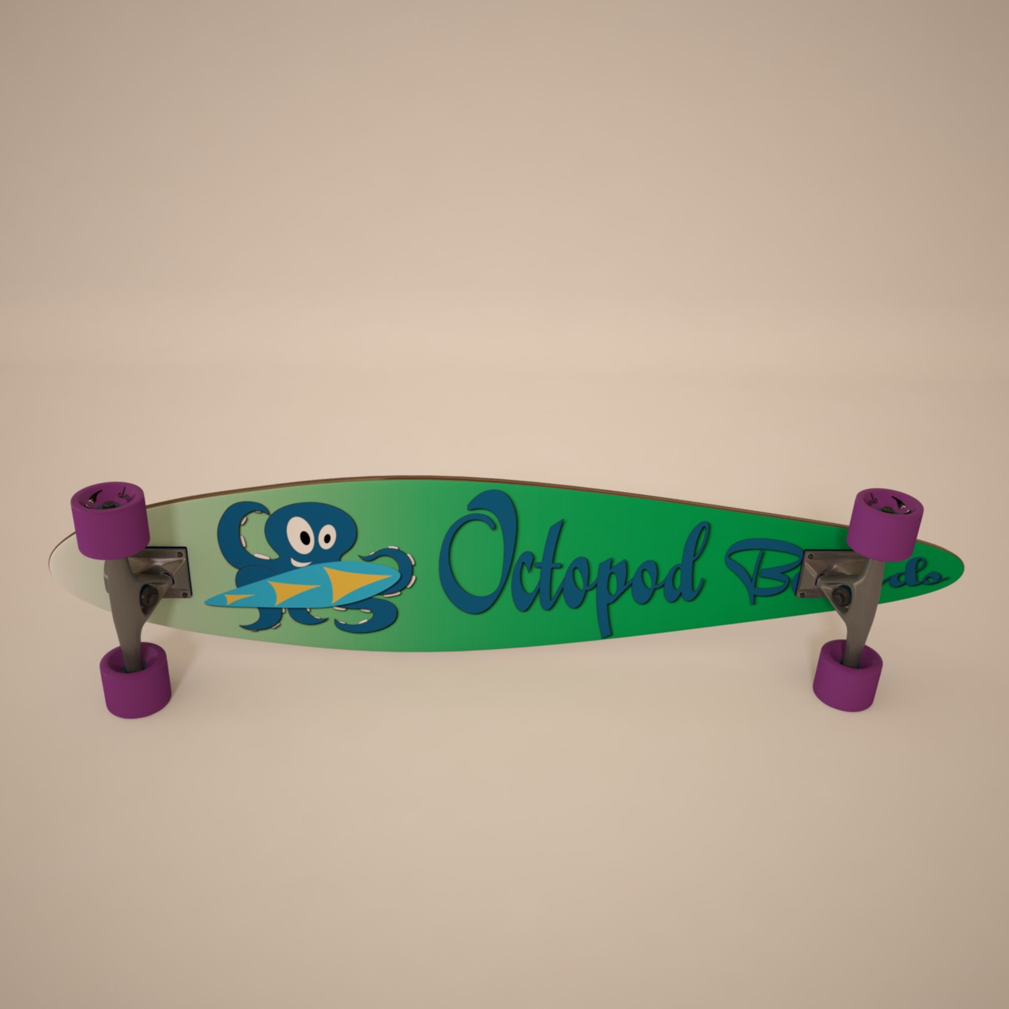 Longboard 3d model