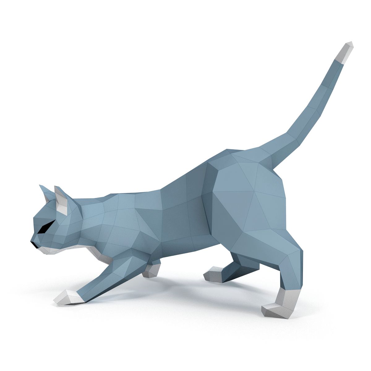 狩猎猫纸 3d model