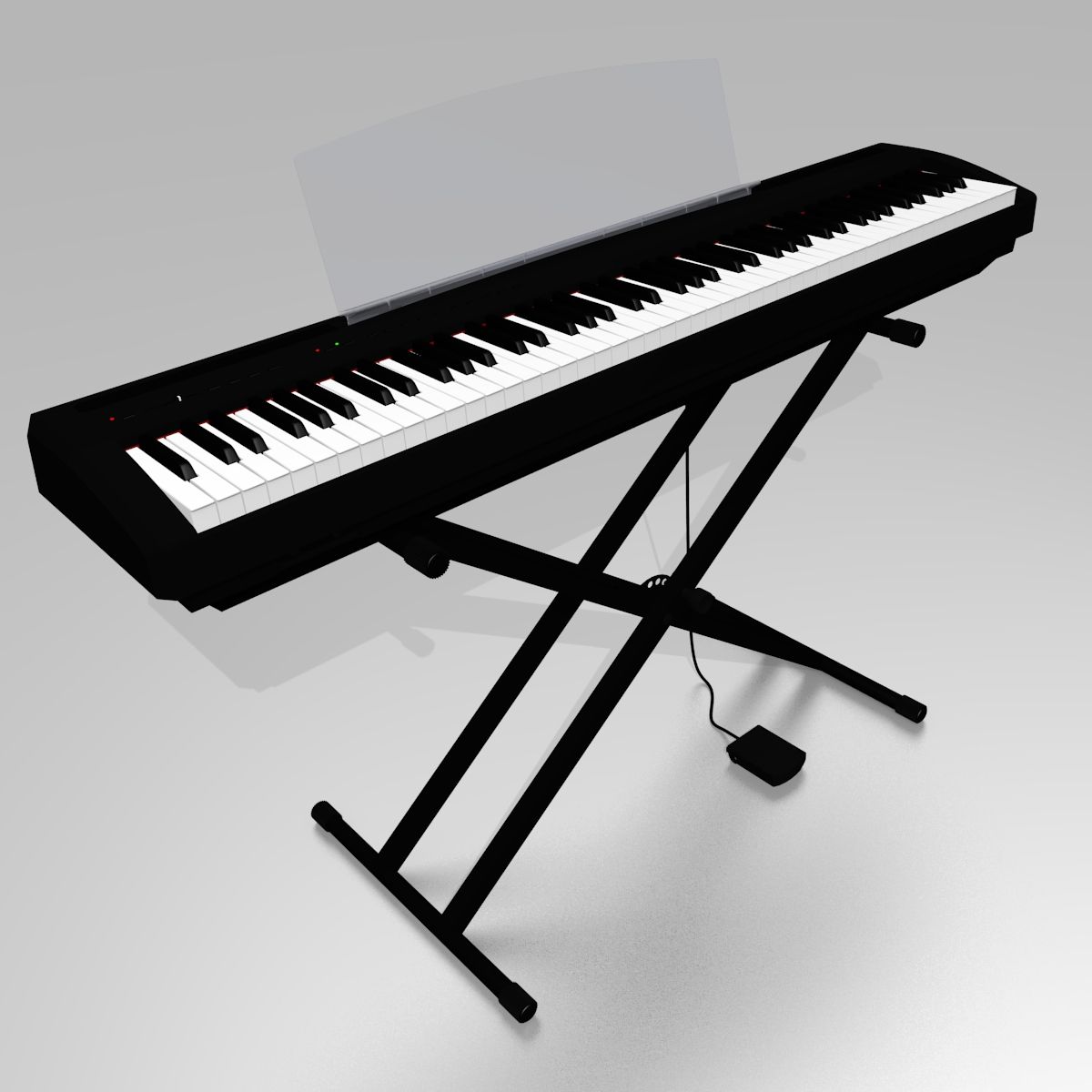 Piano de scène numérique 3d model