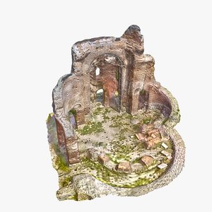 Ruinas 7 - La Iglesia Roja modelo 3d