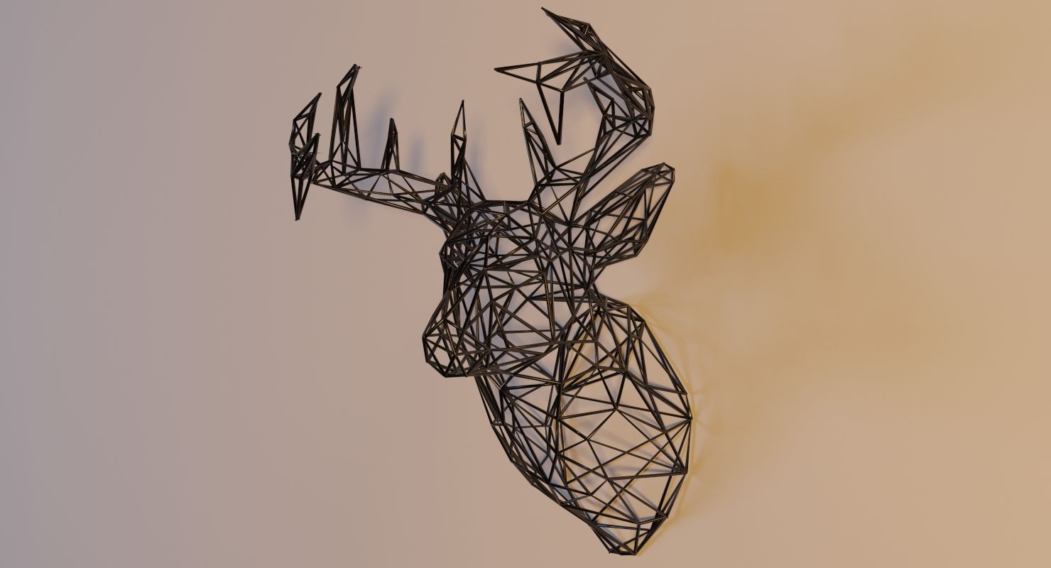 Deer Head royalty-free 3d model - Preview no. 13