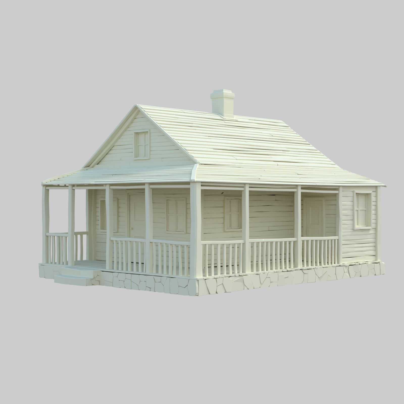 maison en bois modèle 3d 3d model