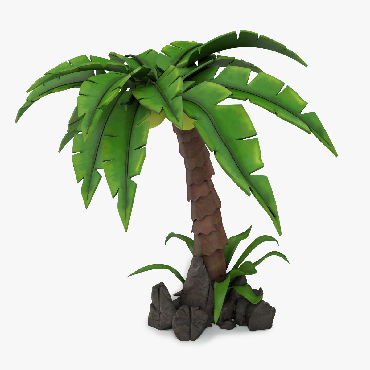 Cartoon Palm Tree 3d model