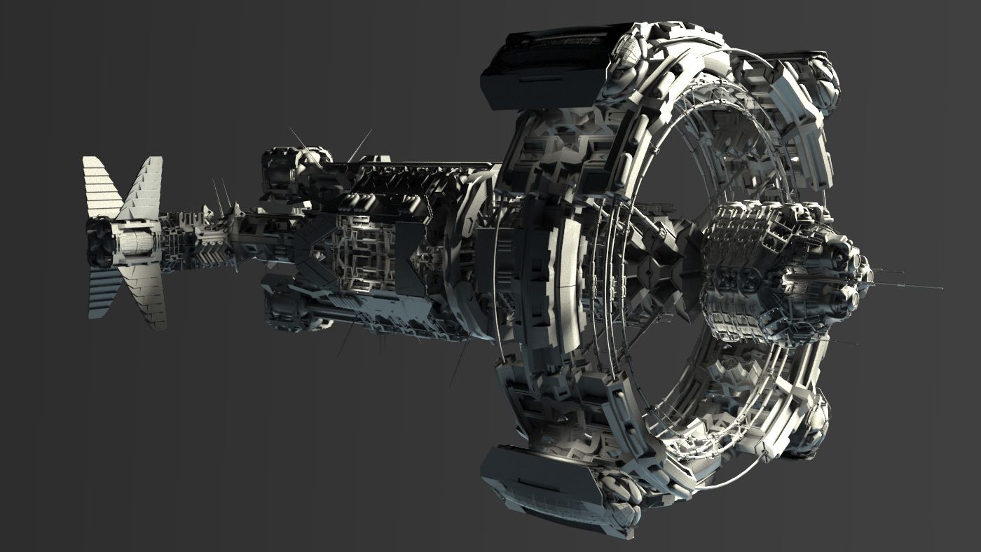 宇宙船 3d model