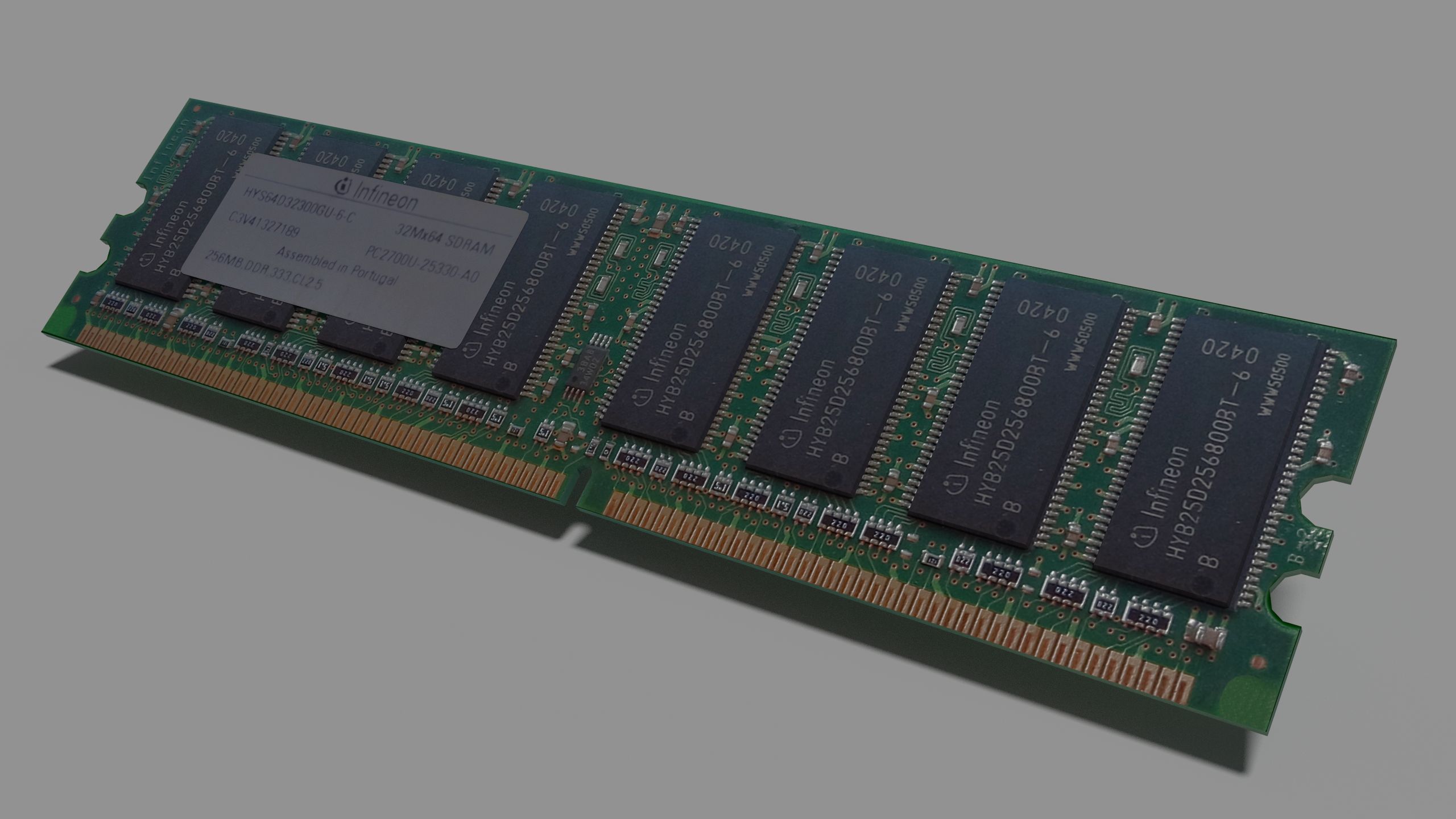 Ram DDR1 3d model