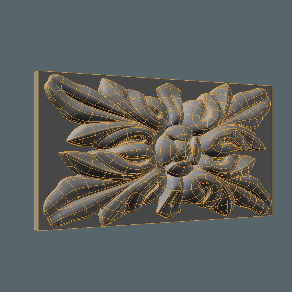 Decoración Cuadrada 29 royalty-free modelo 3d - Preview no. 4