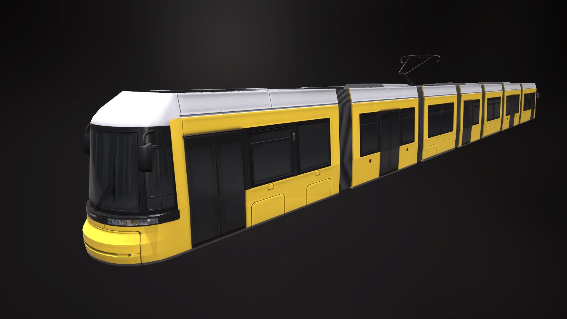 Bombardier Flexity Berlin tranvía modelo 3d