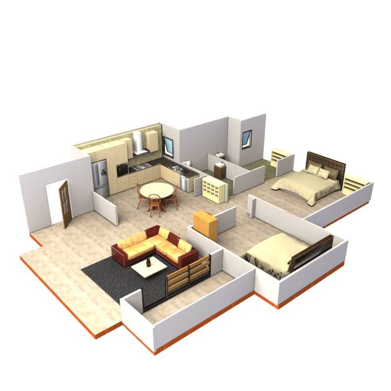 aménagement intérieur 3d model