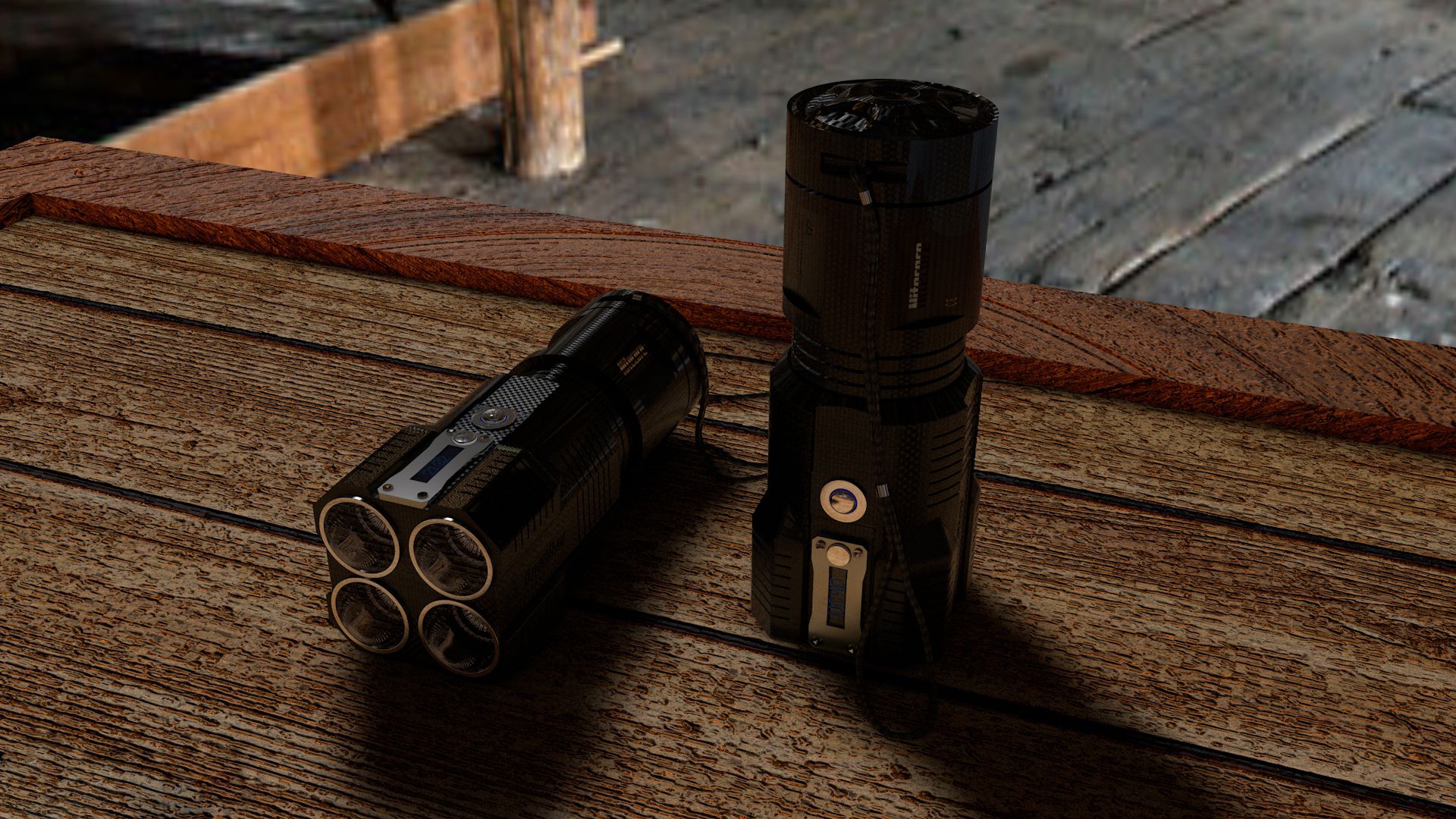 Tactical Flashlight 3d model