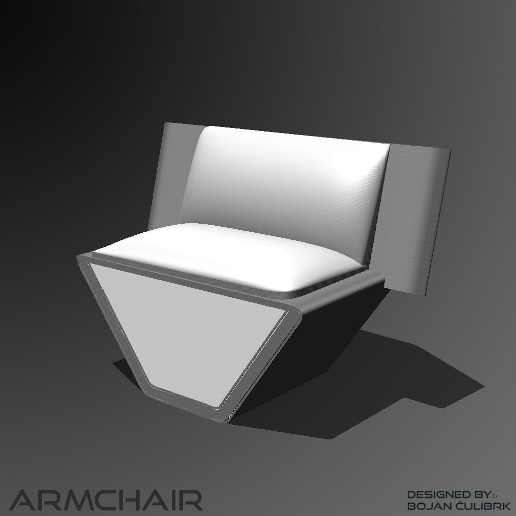 Sillón Andromeda modelo 3d