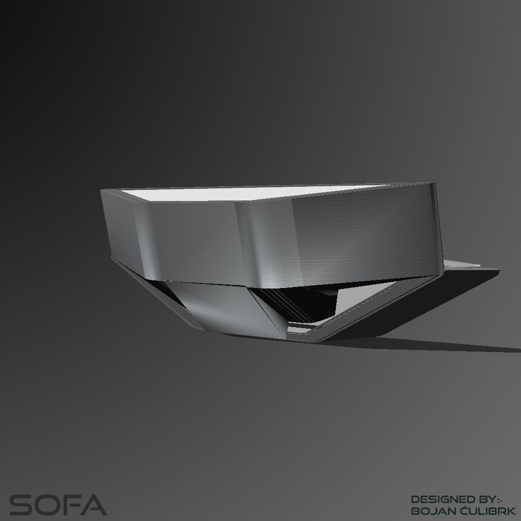 Sofá Andromeda modelo 3d