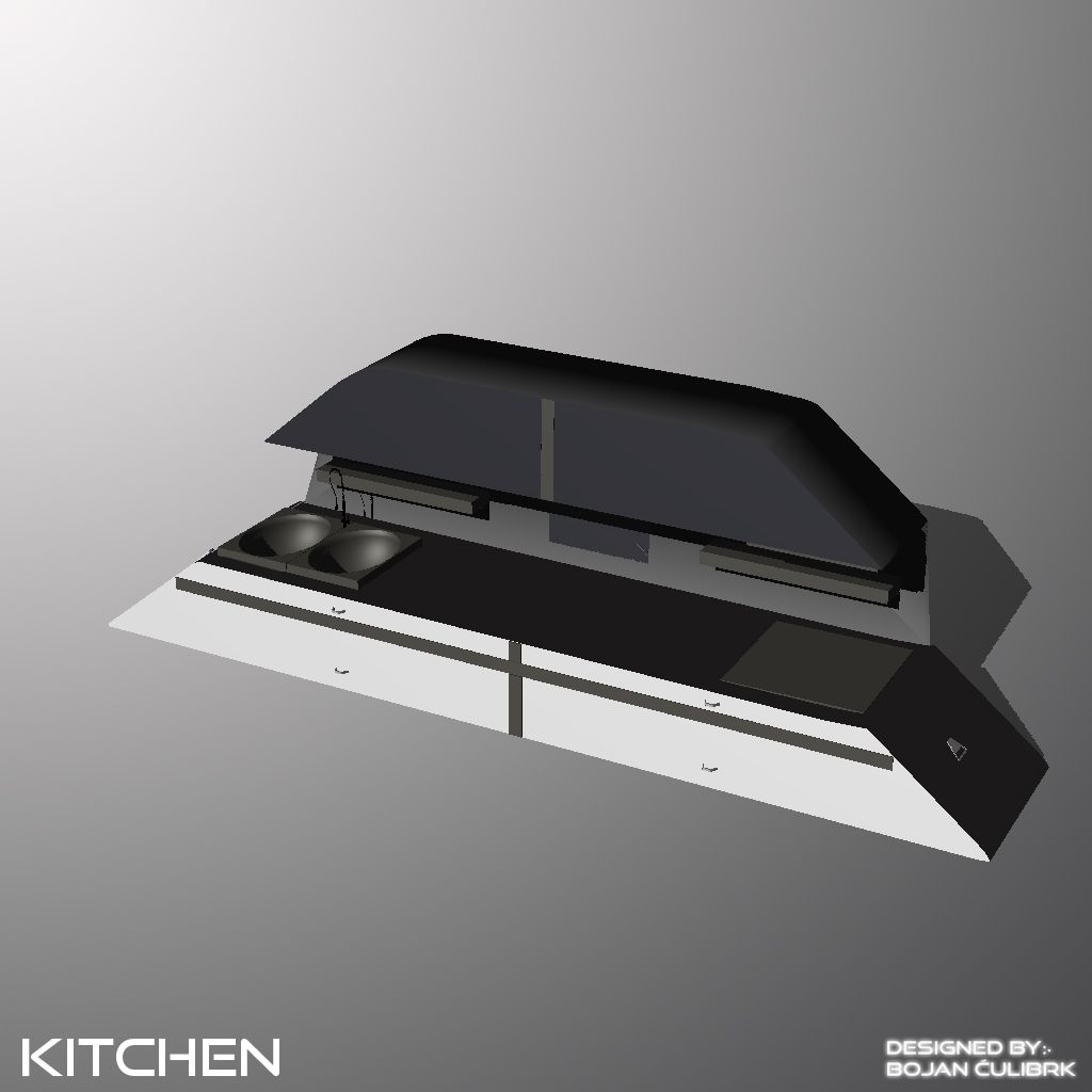 Cocina Andromeda modelo 3d