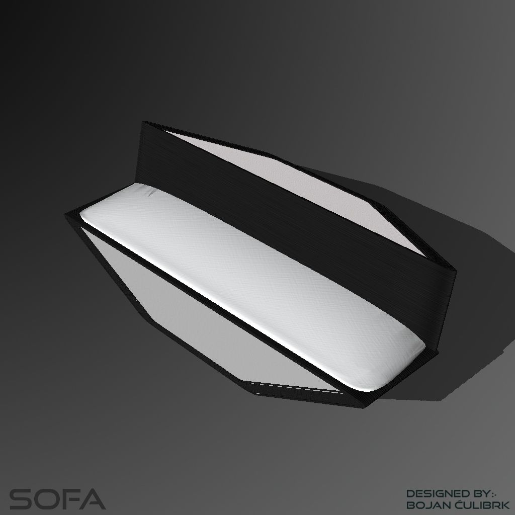 Sofa Andromeda 4 3d model