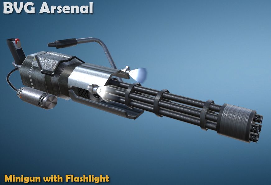 Minigun 3d model