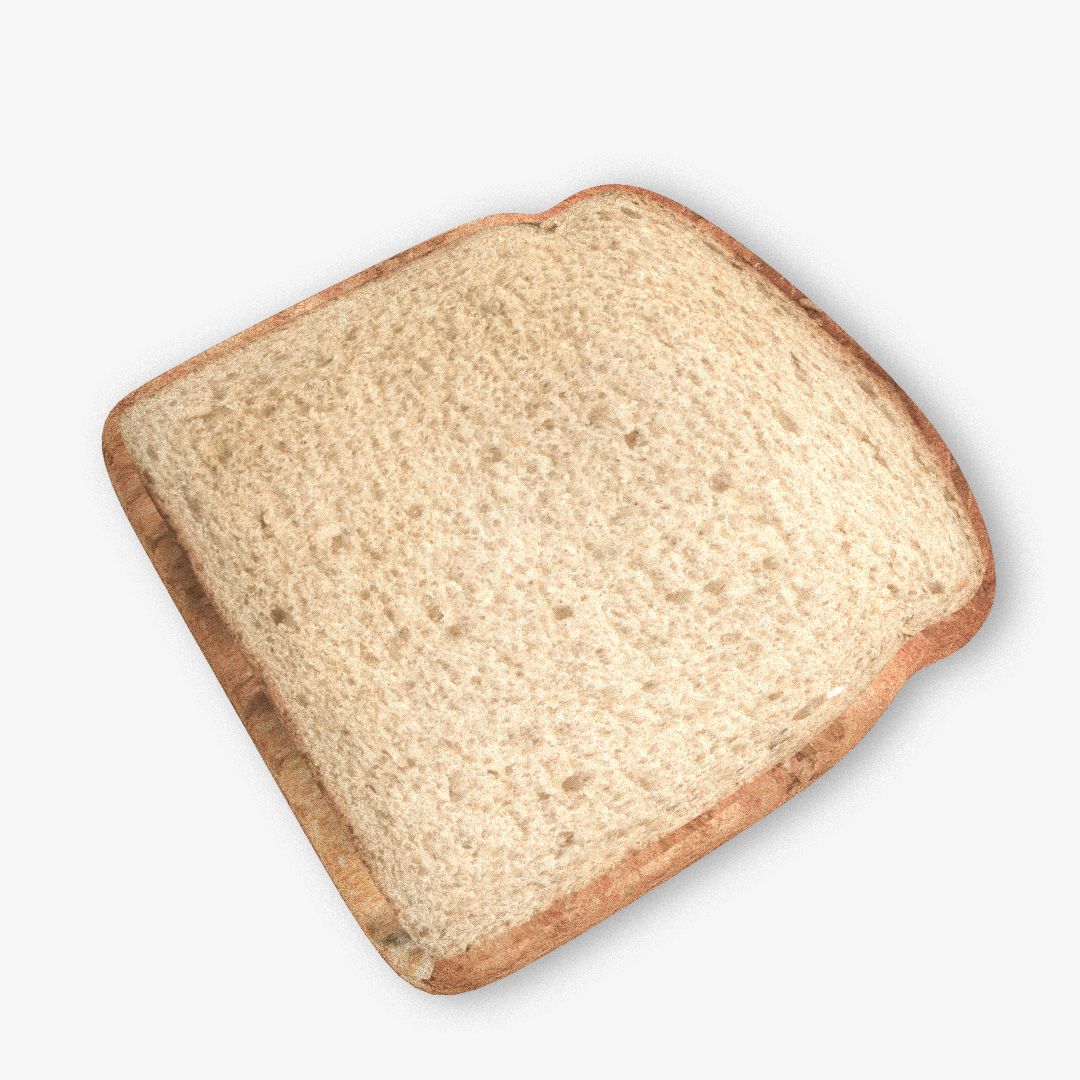 Bread Slice 3d model