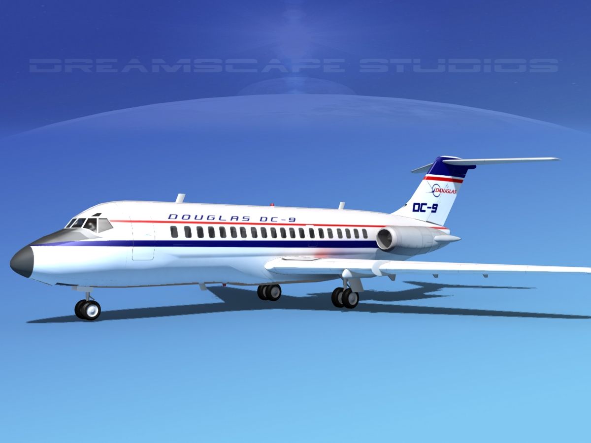 Douglas DC-9-20 Douglas Aircraft 3d model