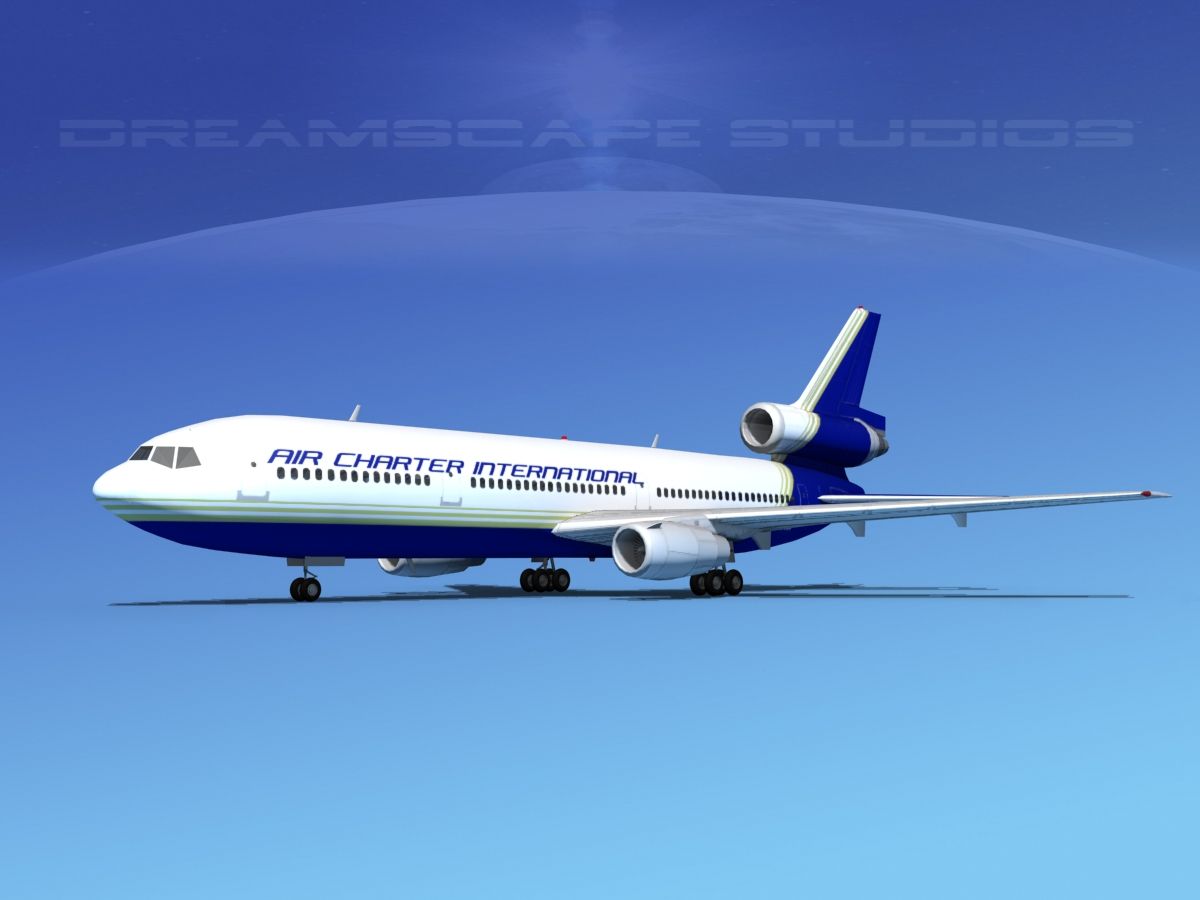 Douglas DC-10 Air Charter Intl 3d model