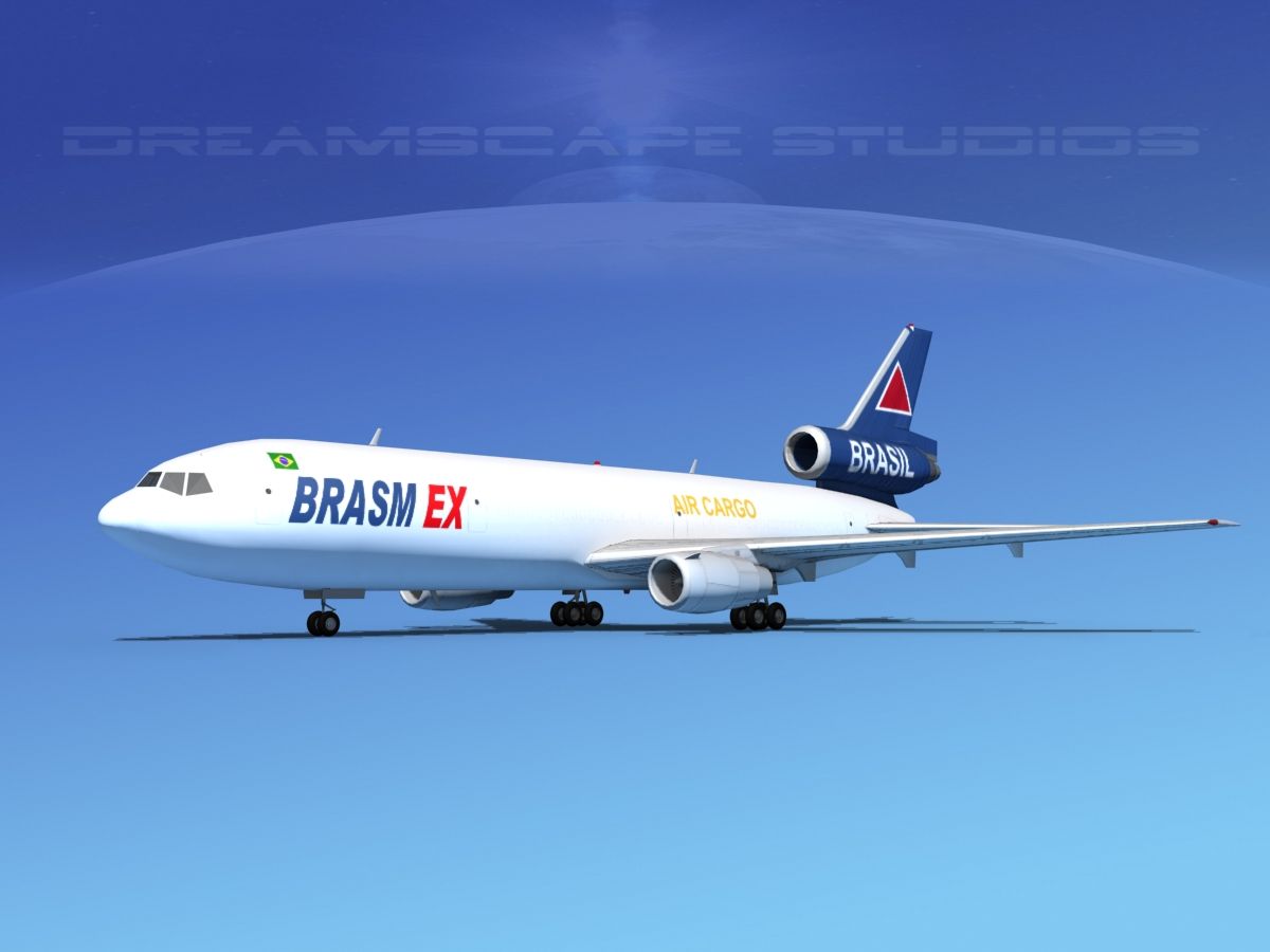 Douglas DC-10 BrasilEx 3d model