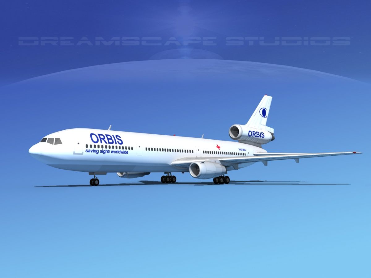 Douglas DC-10 Orbis 3d model