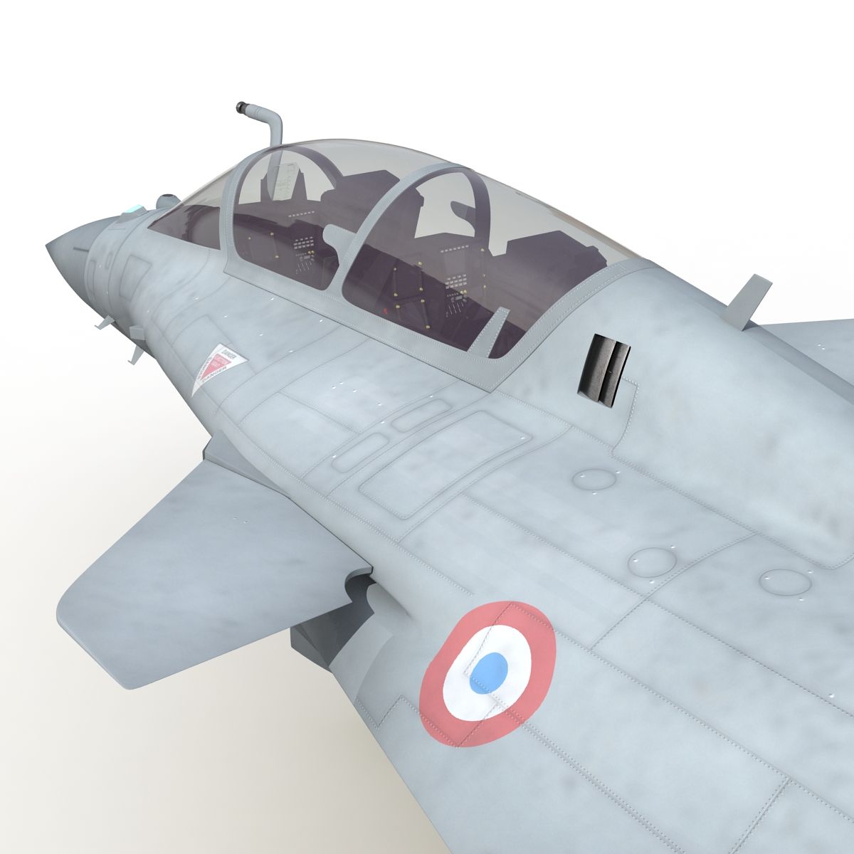 French Fighter Dassault Rafale royalty-free 3d model - Preview no. 45