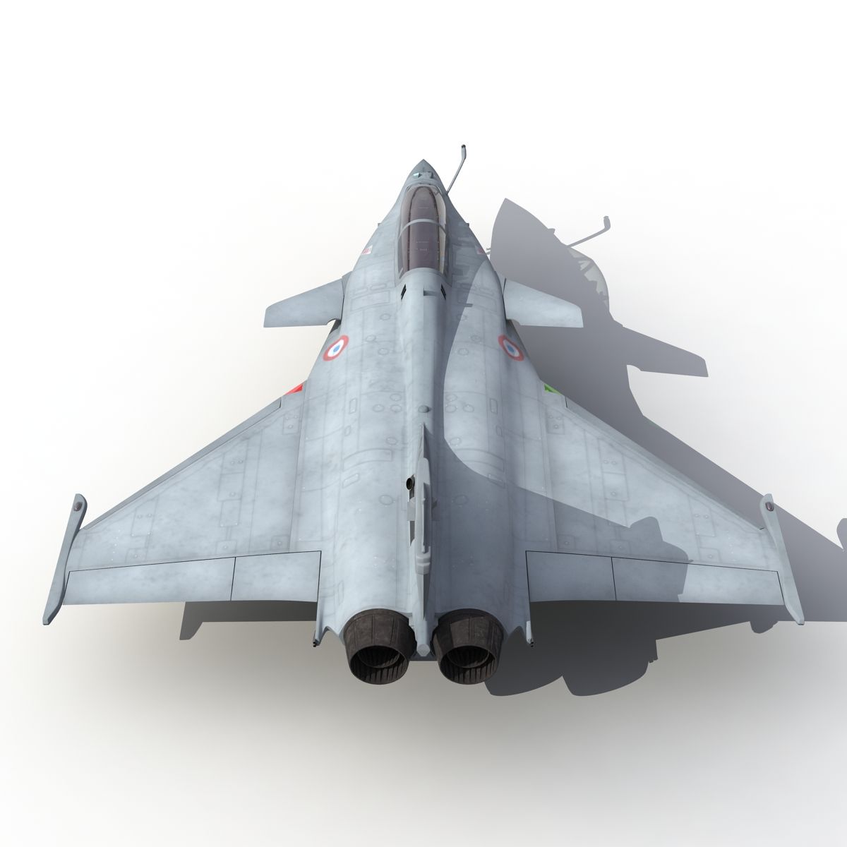 French Fighter Dassault Rafale royalty-free 3d model - Preview no. 35