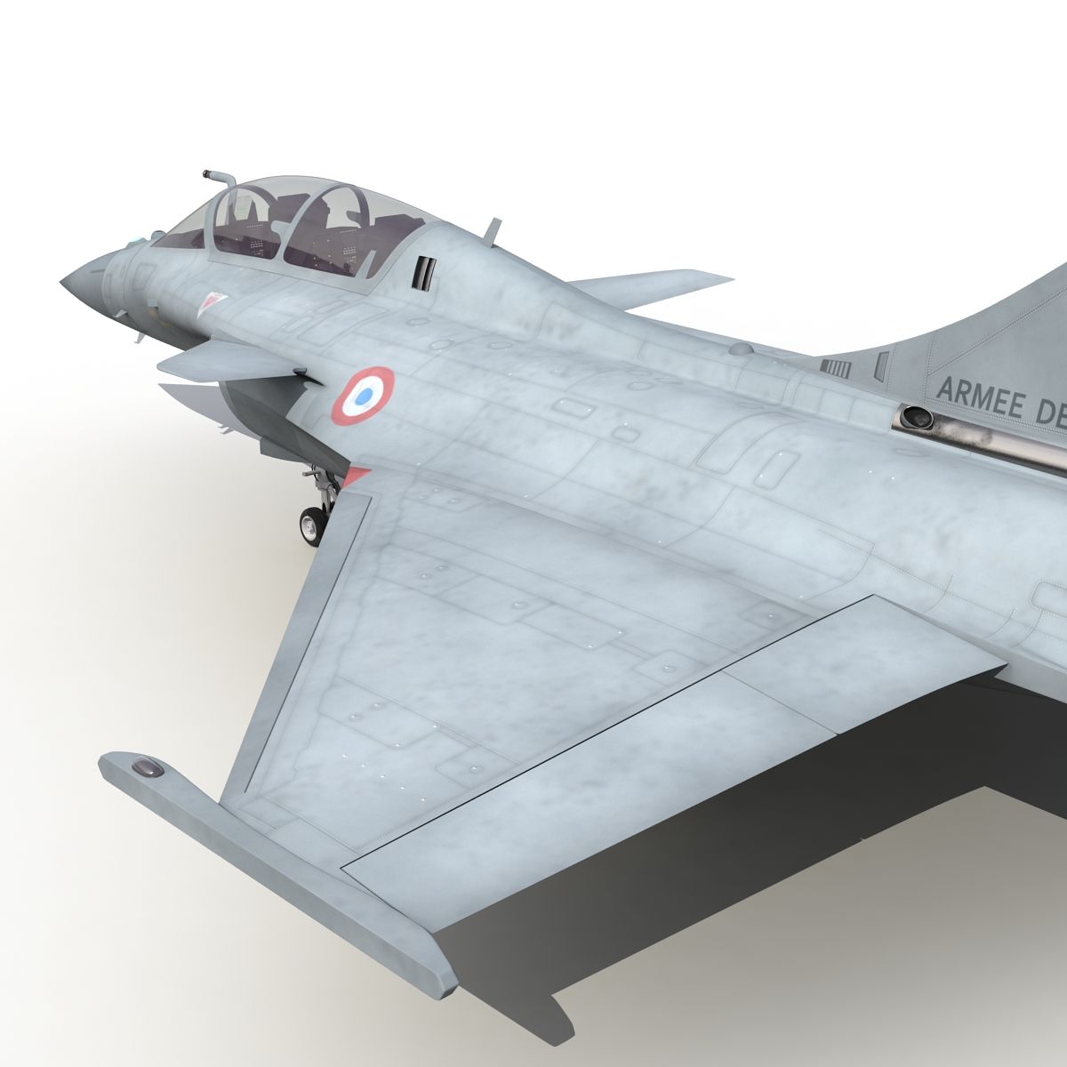 French Fighter Dassault Rafale royalty-free 3d model - Preview no. 44