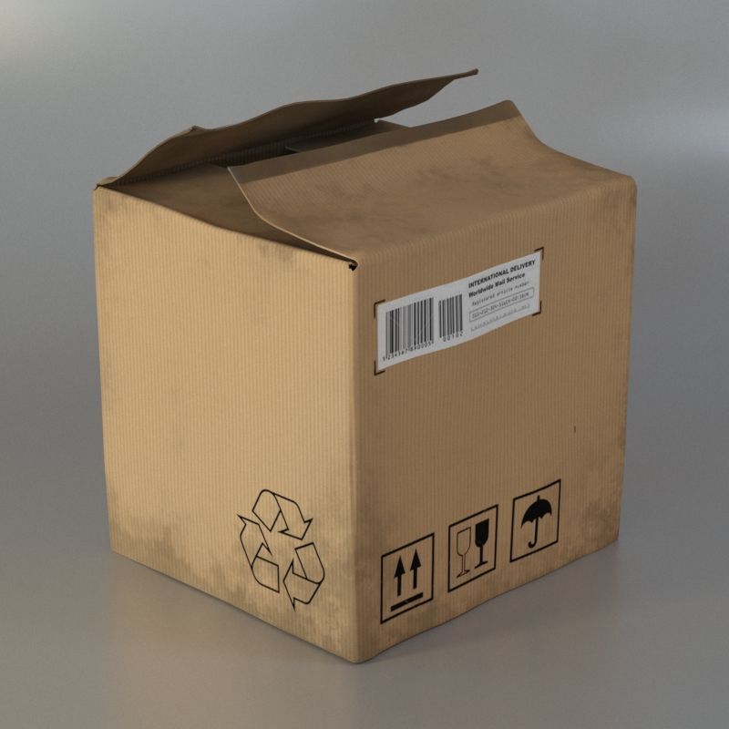 Cardboard Box 3d model