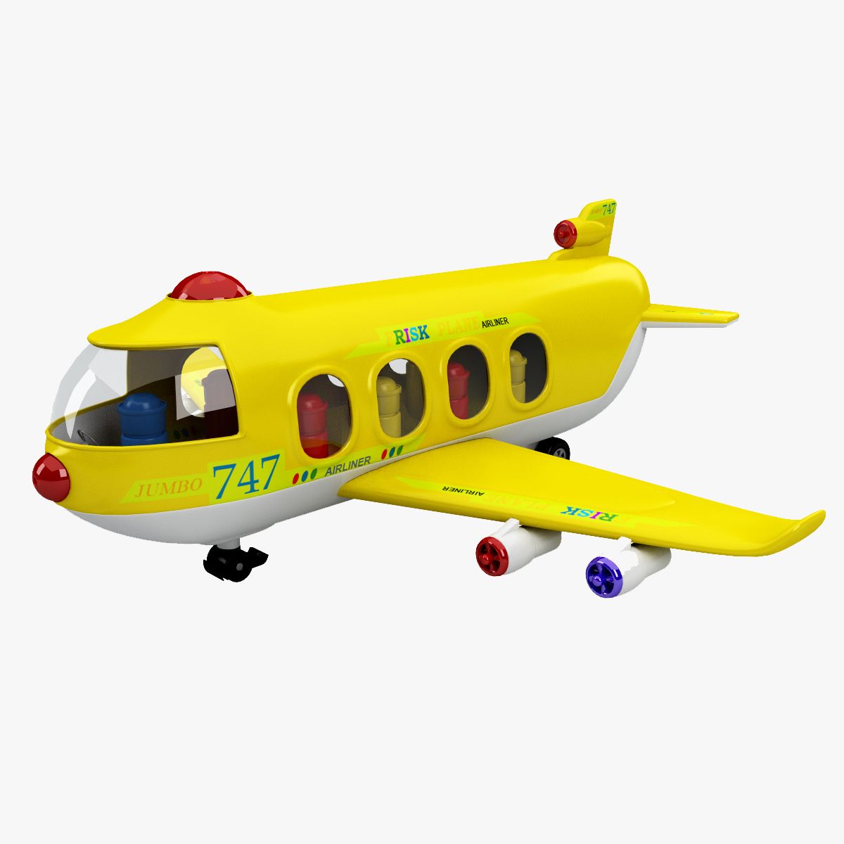 Avión de juguete modelo 3d