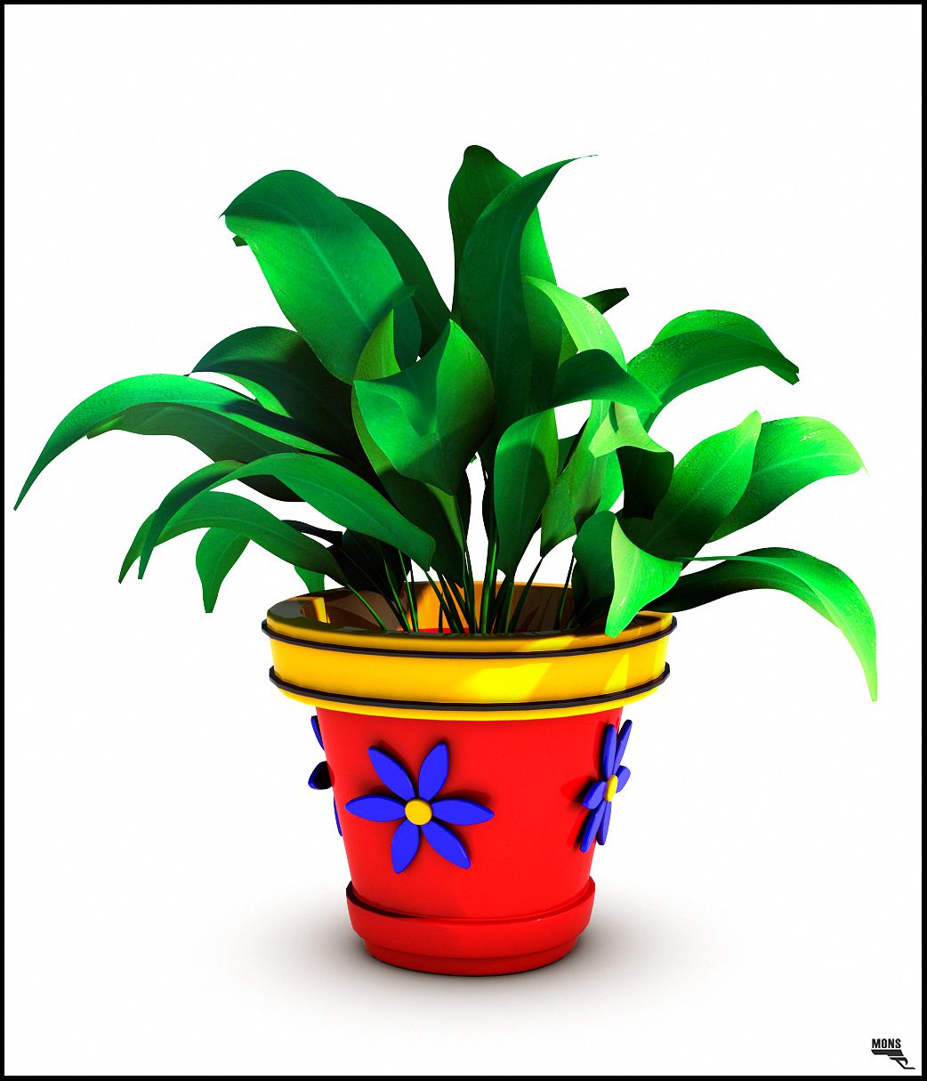 Plant Cartoon 3d model