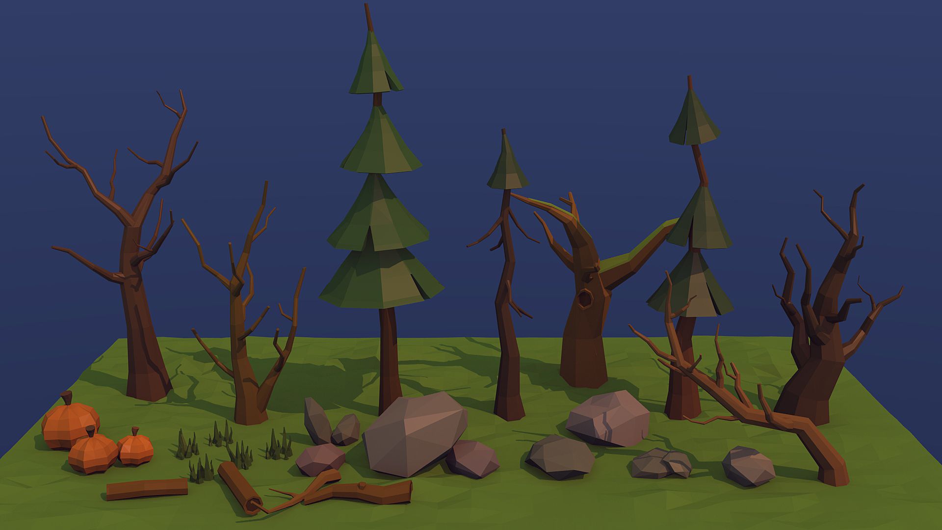 Forest asset 3d model