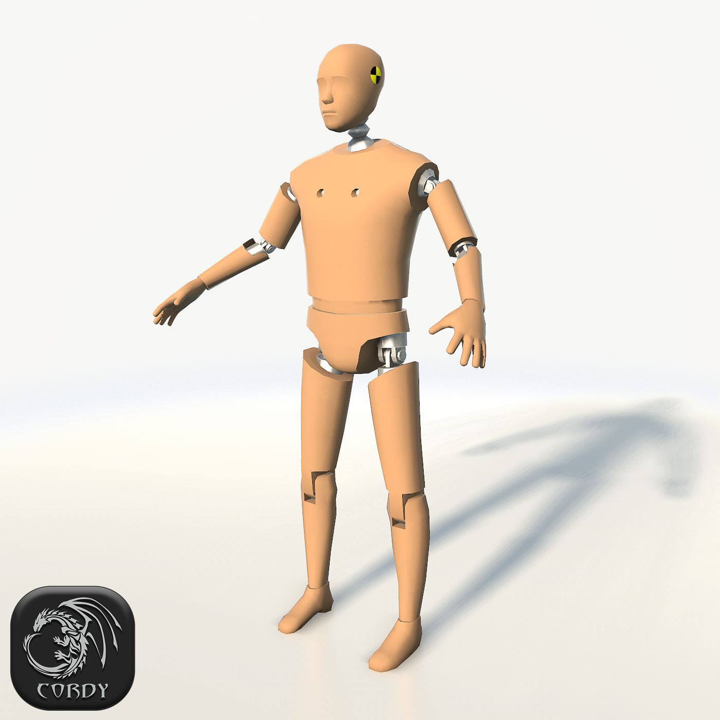 Crash test dummy 3d model