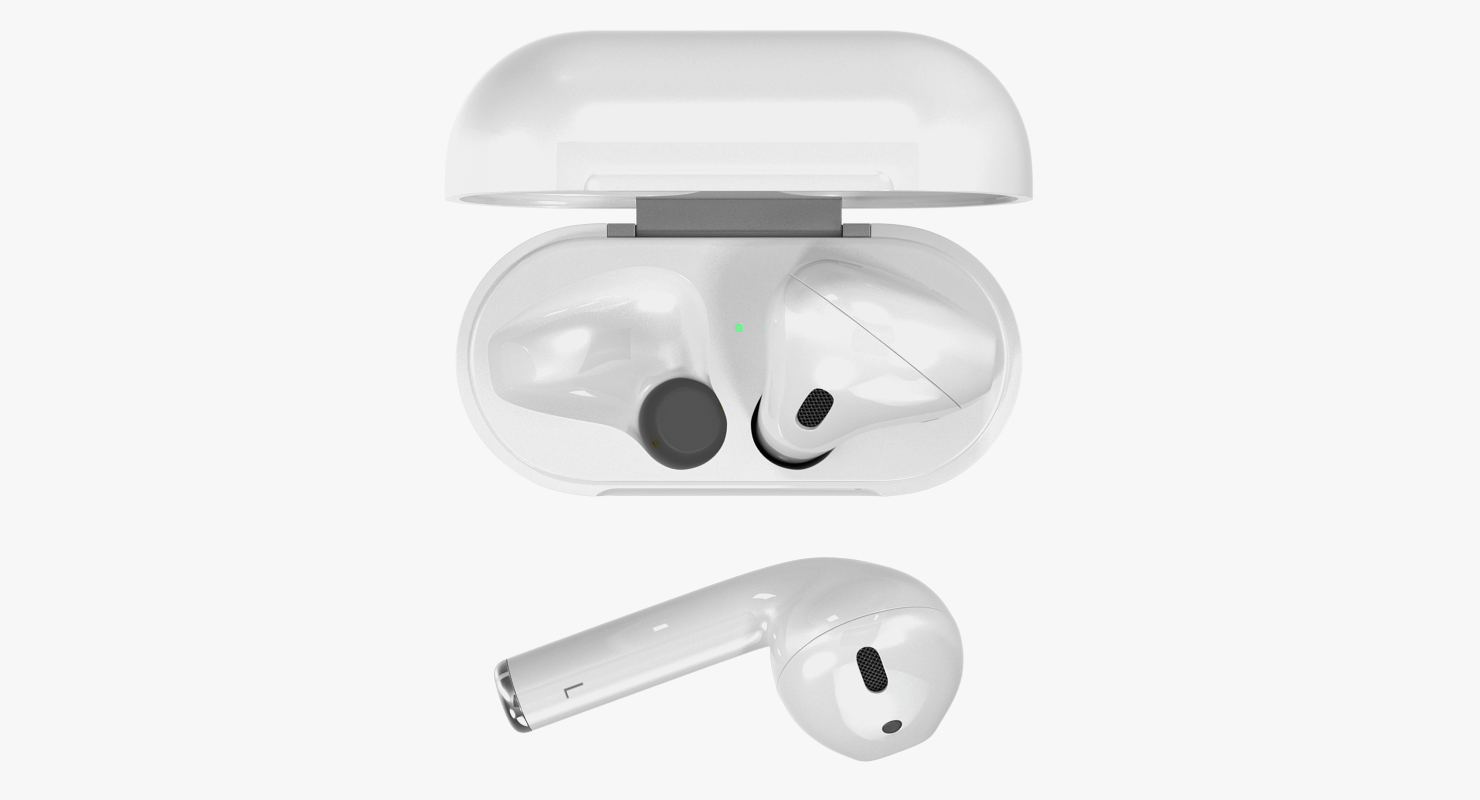 Apple AirPods Set royalty-free 3d model - Preview no. 10