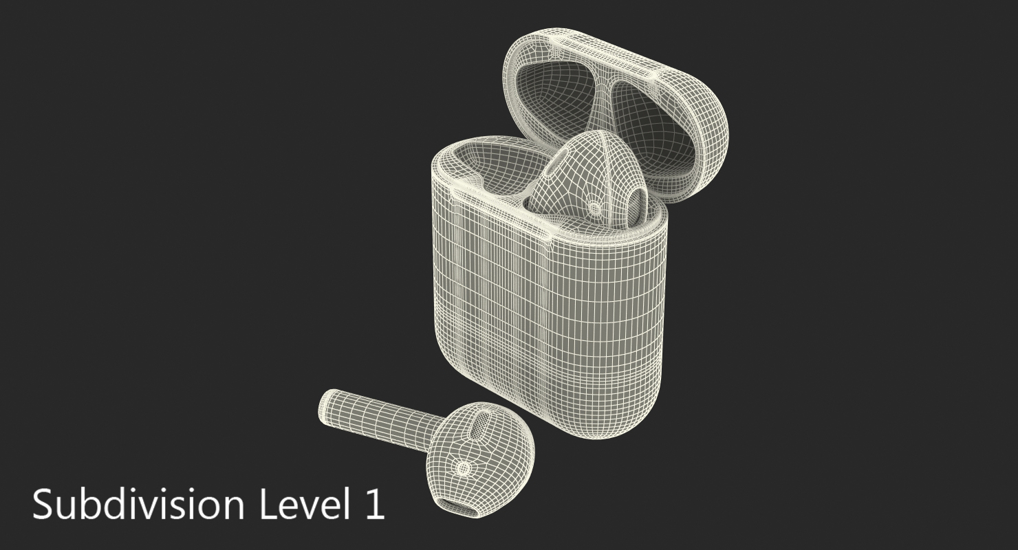 Apple AirPods Set royalty-free 3d model - Preview no. 16