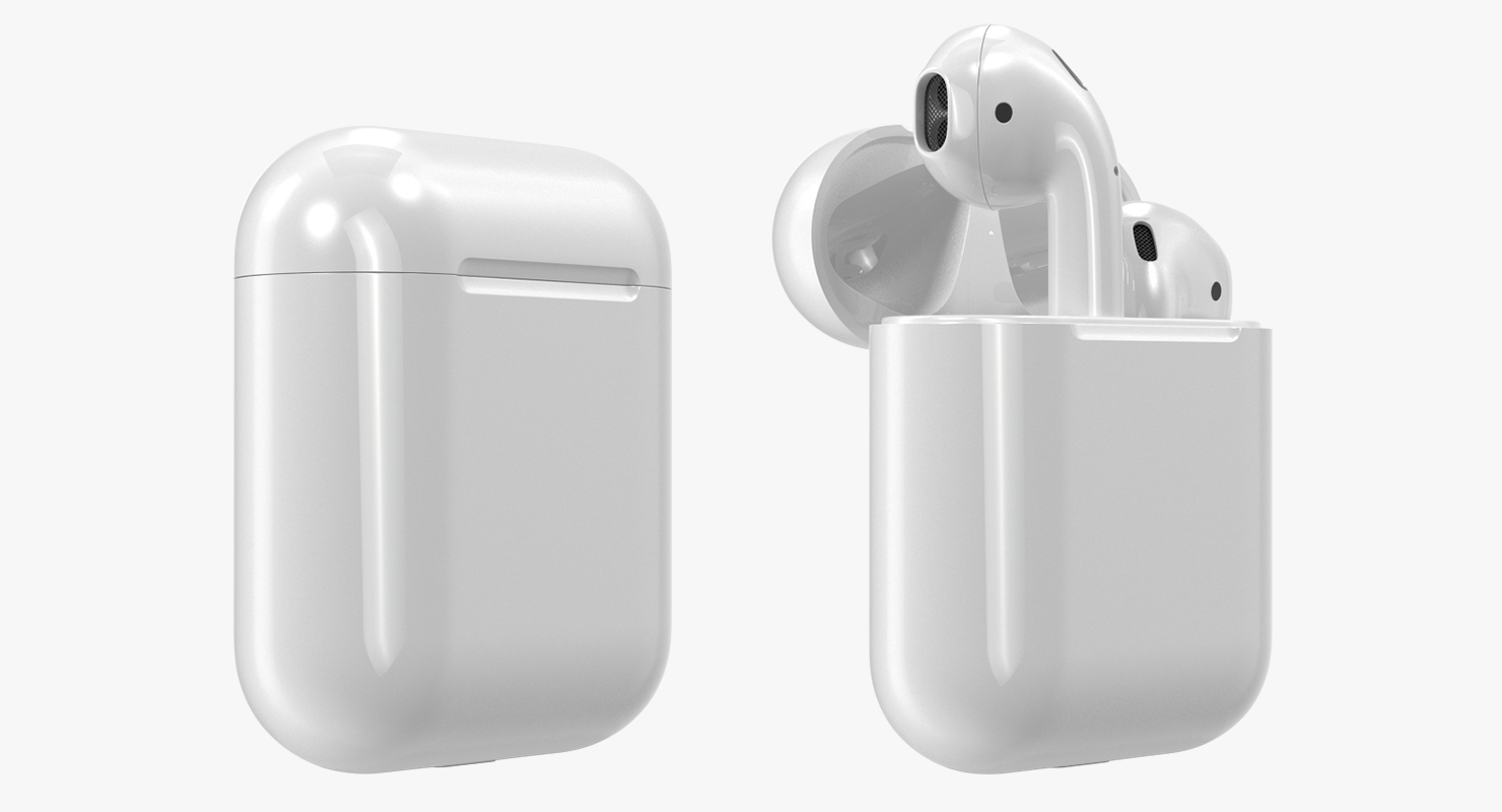 Apple AirPods Set royalty-free 3d model - Preview no. 7