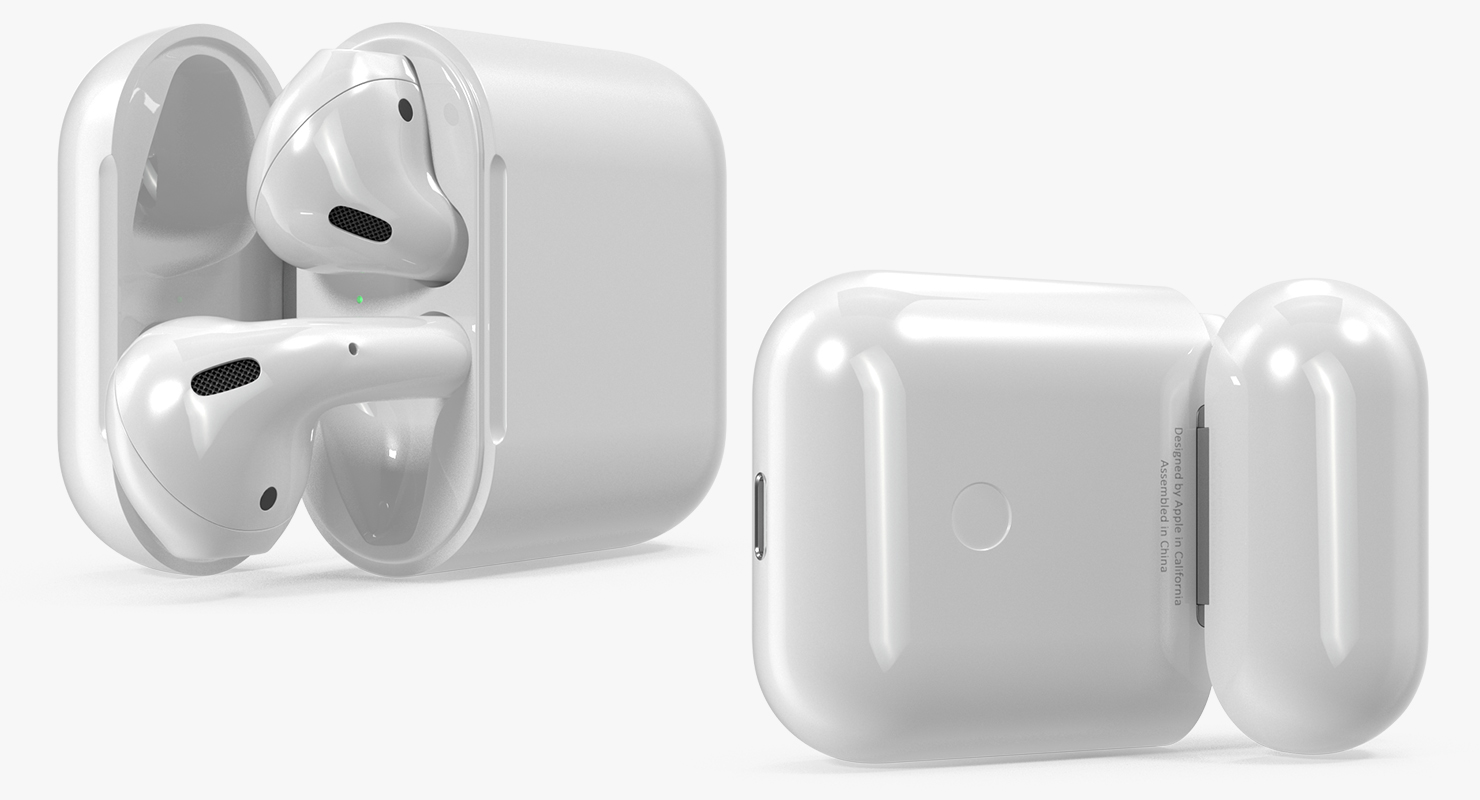 Apple AirPods Set royalty-free 3d model - Preview no. 9