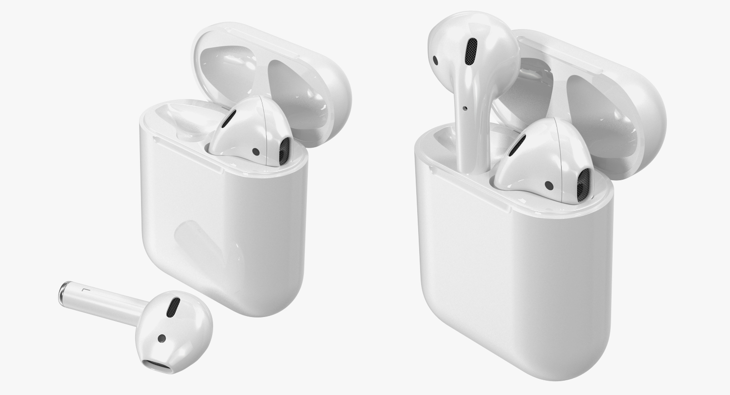 Apple AirPods Set royalty-free 3d model - Preview no. 6