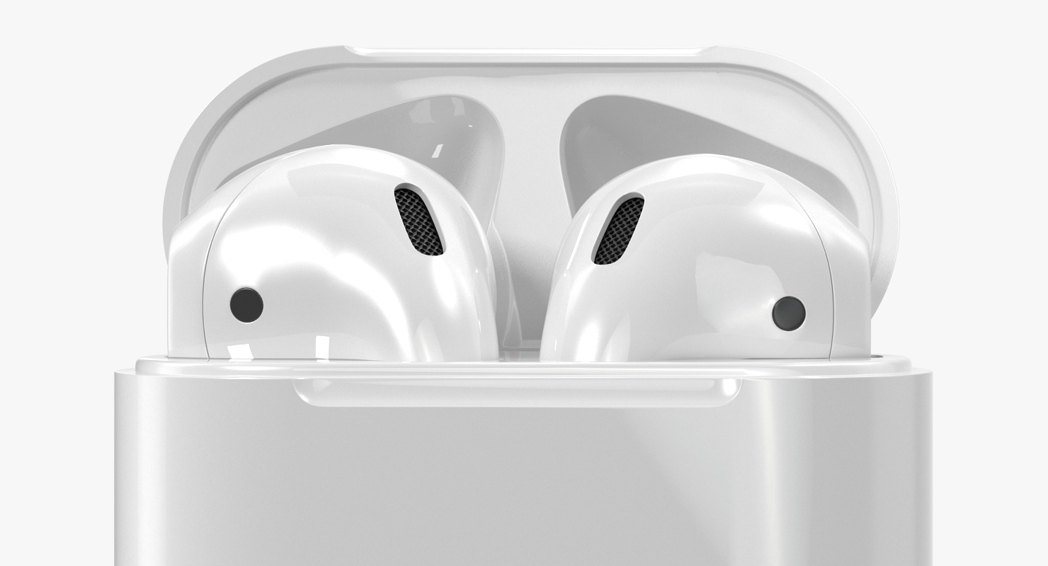 Apple AirPods Set royalty-free 3d model - Preview no. 12