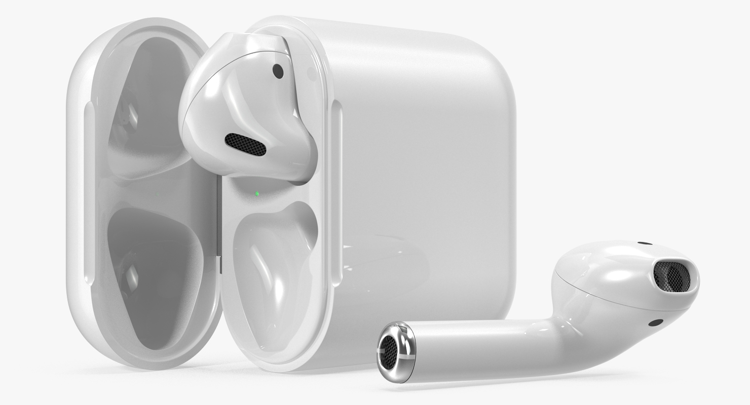 Apple AirPods Set royalty-free 3d model - Preview no. 8