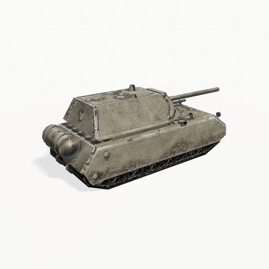 Panzer VIII Maus royalty-free 3d model - Preview no. 6