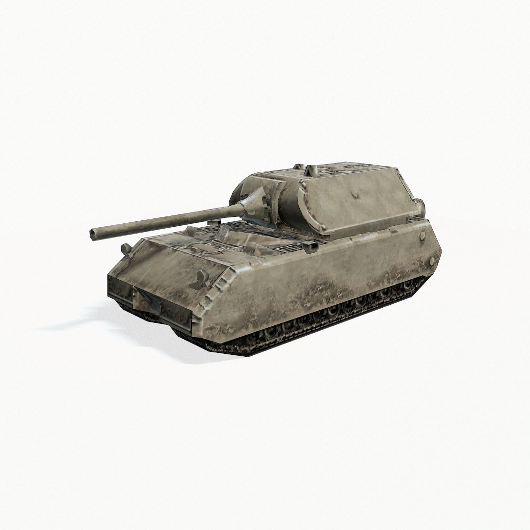 Panzer VIII Maus royalty-free 3d model - Preview no. 3